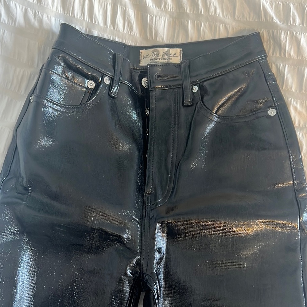 Free People Leather Pants